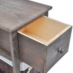 vidaXL Table de chevet Bois Marron