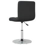 vidaXL Tabouret de bar Noir Similicuir