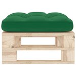 vidaXL Pouf palette de jardin bois de pin imprégné