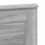 vidaXL Tête de lit Gris Sonoma 135 cm Bois d'ingénierie