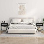 vidaXL Cabinet de chevet 2 Pièces Chêne noir 38 x 30 x 48 cm