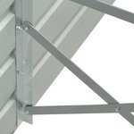 vidaXL Lit surélevé de jardin Acier galvanisé 480x80x77 cm Marron