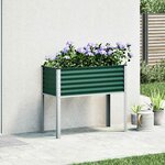 vidaXL Jardinière Vert 100x45x90 cm Acier