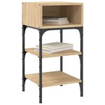 vidaXL Tables de chevet 2 Pièces chêne sonoma 35x34 5x70 cm