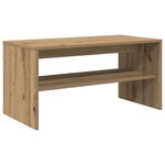 vidaXL Meuble TV chêne artisanal 80x40x40 cm bois d'ingénierie