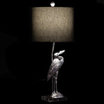 Lampe héron en résine 74 cm