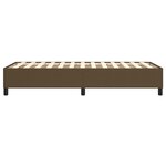 vidaXL Cadre de lit Marron foncé 90x190 cm Tissu