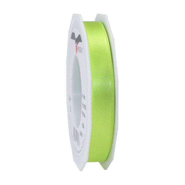 Satin double face 25-m-rouleau 15 mm vert clair