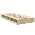 vidaXL Cadre de lit chêne sonoma 90x190 cm bois d'ingénierie