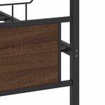 vidaXL Cadre de lit sans matelas chêne marron 140x200 cm