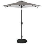 vidaXL Parasol de jardin avec lumières LED et base 230 x 230 cm