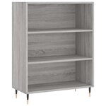 vidaXL Buffet haut Sonoma gris 69 5x34x180 cm Bois d'ingénierie