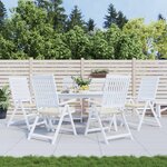 vidaXL Coussins de chaise jardin lot de 6 crème 50x50x3cm tissu oxford