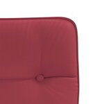vidaXL Chaises à manger lot de 2 rouge bordeaux similicuir
