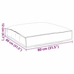 vidaXL Coussin pour assise de palette Bordeaux 80 x 80 x 12 cm