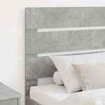 vidaXL Tête de lit Gris béton 100 cm Bois d'ingénierie