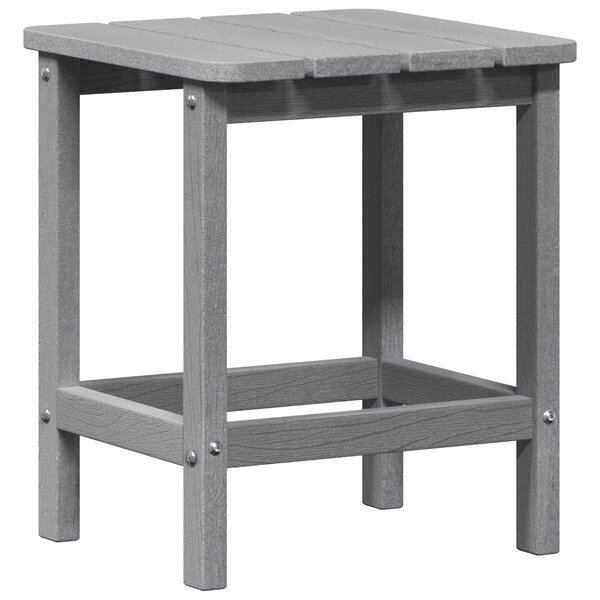 vidaXL Table d'appoint Adirondack Gris clair 38x38x45 cm HDPE