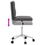 vidaXL Chaises à manger lot de 6 gris similicuir
