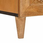 vidaXL Buffet 3 Pièces Marron 60 x 33 x 75 cm bois de manguier massif