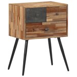 vidaXL Table de chevet 47x31 5x60 cm bois massif de teck