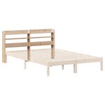 vidaXL Tête de lit avec étagères 135 cm bois massif de pin