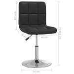 vidaXL Tabouret de bar Noir Similicuir