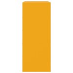 vidaXL Buffet jaune moutarde 67x39x95 cm acier