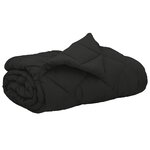 vidaXL Duvet d'été simple Noir 240 x 260 cm Microfibre