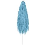 vidaXL Parasol de jardin avec mât en acier bleu 300x200x250 cm
