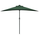 vidaXL Parasol de jardin Vert 294 x 150 x 224 cm Polyester et Acier