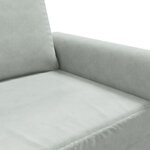 vidaXL Canapé à 3 places Gris clair 180 cm Velours