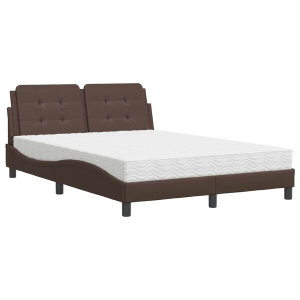 vidaXL Cadre de lit sans matelas Zadar marron 120x200 cm similicuir