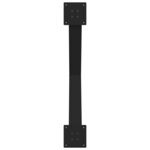 vidaXL Pieds de table à manger en forme de X  2 pièces  noir  90 x (72-73) cm  acier