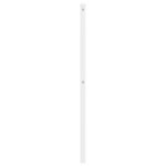 vidaXL Tête de lit métal blanc 135 cm