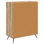 vidaXL Commode 3-Tiroir Chêne Artisanal 69 5 x 34 x 90 cm