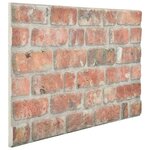 vidaXL Panneaux muraux 3D avec design de brique rouge 11 Pièces EPS