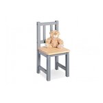 FENNA Chaise pour enfants en pin laqué  gris/naturel