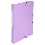Boite De Classement Exabox Dos 25mm Carte Lustrée Aquarel - A4 - Couleurs Assorties - X 8 - Exacompta