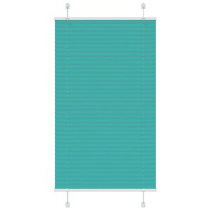 vidaXL Store plissé vert pétrole 80x100 cm largeur du tissu 79 4 cm