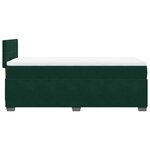 vidaXL Sommier à lattes de lit avec matelas Vert foncé 90x200 cm