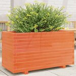 vidaXL Jardinière cire marron 90x40x49 5 cm bois de pin massif
