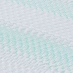 vidaXL Coussins de Matelas Blanc et vert 140 x 190 cm