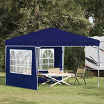 vidaXL Tente de fête pop-up 288 x 288 x 245 cm Bleu Tissu Oxford