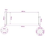 vidaXL Store latéral rétractable 180 x 500 cm 100  polyester fer acier