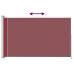 vidaXL Auvent latéral rétractable de patio 180x300 cm Rouge