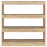 vidaXL Bibliothèque/Séparateur de pièce chêne sonoma 100x30x103 cm