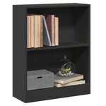 vidaXL Bibliothèque Noir 60x24x76 cm Bois d'ingénierie