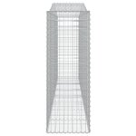 vidaXL Paniers à gabions arqués 9 Pièces 400x50x140/160 cm Fer galvanisé