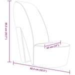 vidaXL Chaise en forme de chaussure à talon haut noir similicuir
