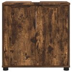 vidaXL Armoire de lavabo de salle de bain Chêne fumé 60 x 30 x 60 cm